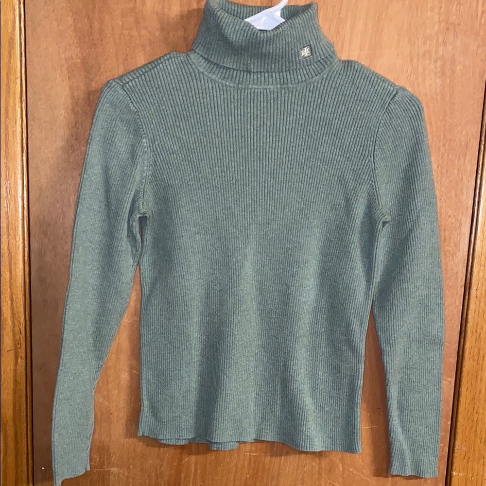 Lauren Ralph Lauren Green Turtleneck Sweater